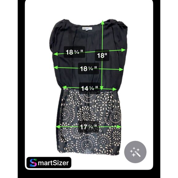 Bailey Blue dress with lace vegan leather skirt  size M - Picture 6 of 7